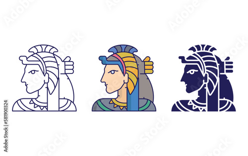 Cleopatra vector icon