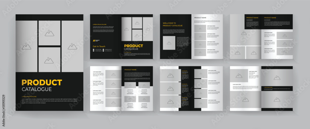 12 pages business product catalogue template or product catalog design