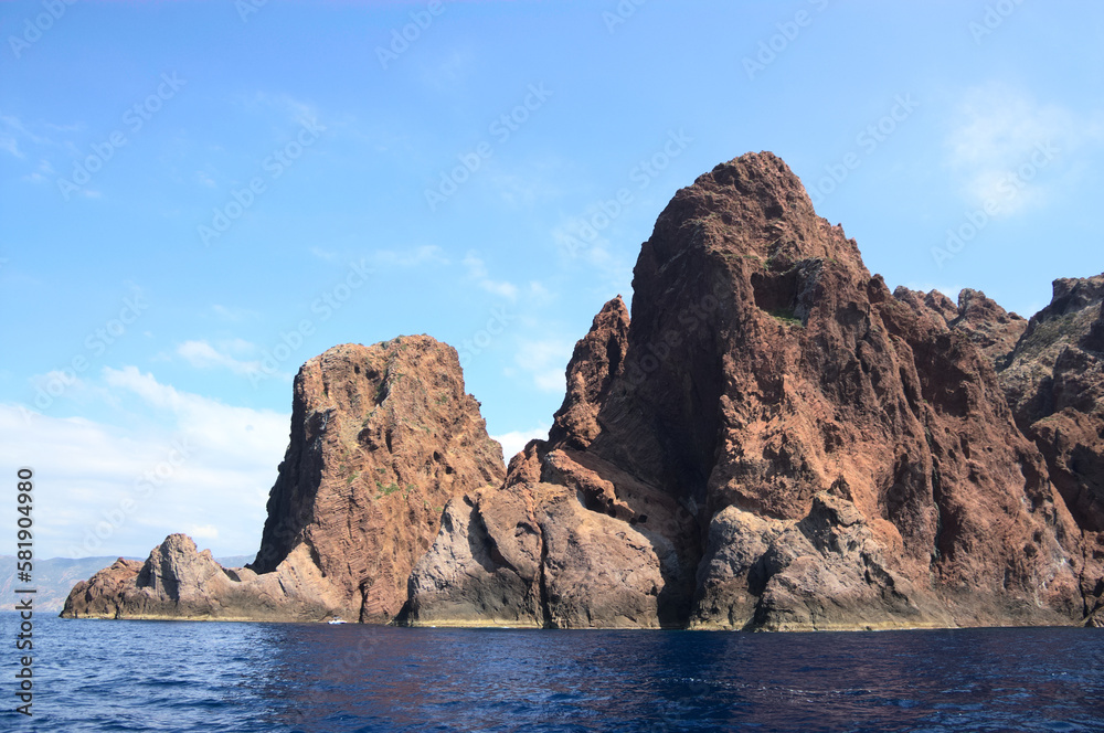Scandola rocks in the Mediterranean sea Scandola rocks in the Mediterranean sea