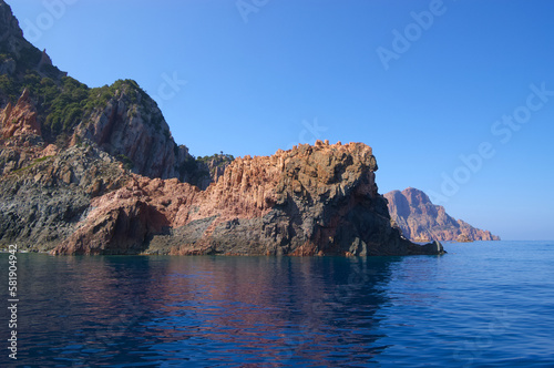 Scandola rocks in the Mediterranean sea © Andrei Kazarov