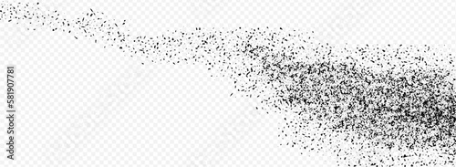 Black Grit Vector Transparent Panoramic