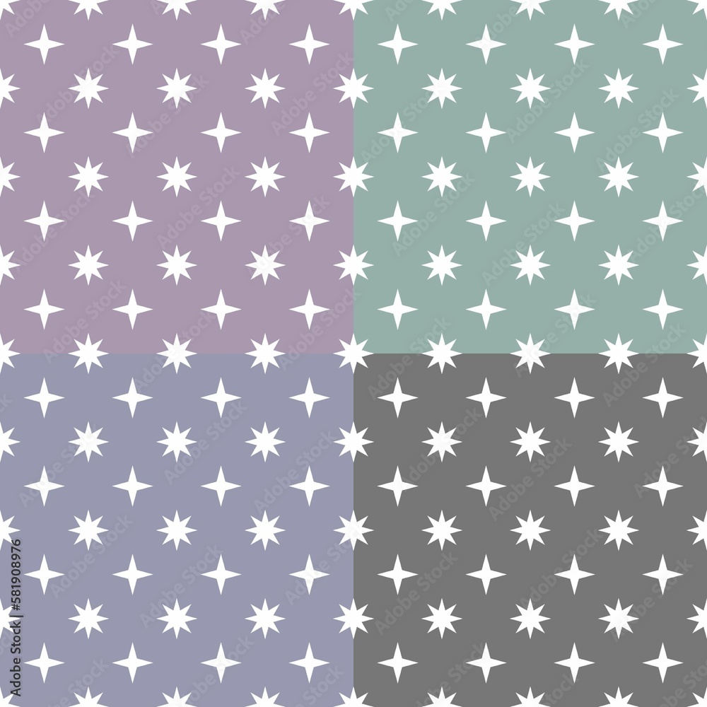 seamless pattern seamless pattern stars flowers snowflakes seamless pattern seamless pattern stars flowers snowflakes