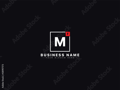 Initial Fm Design, fm, fm Letter Logo Stock