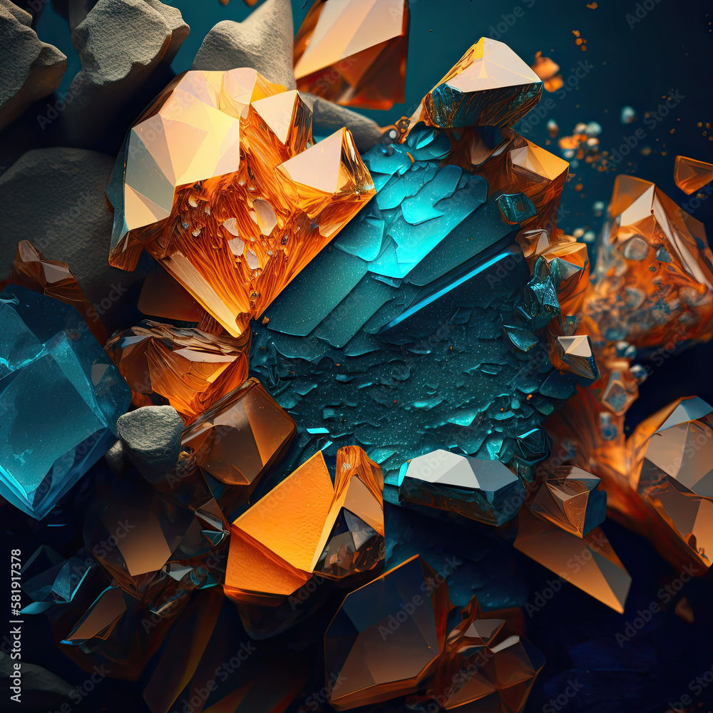 Topaz Yellow Gemstone Background - Gemstones Textures Backdrop Series