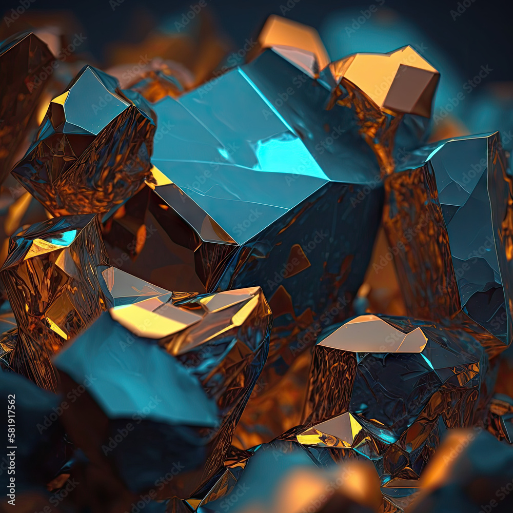 Topaz Yellow Gemstone Background - Gemstones Textures Backdrop Series