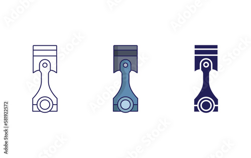 Piston vector icon