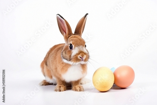 Easter Bunny with eggs