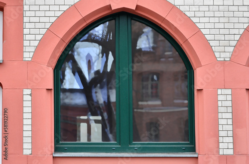 View of brick building with...