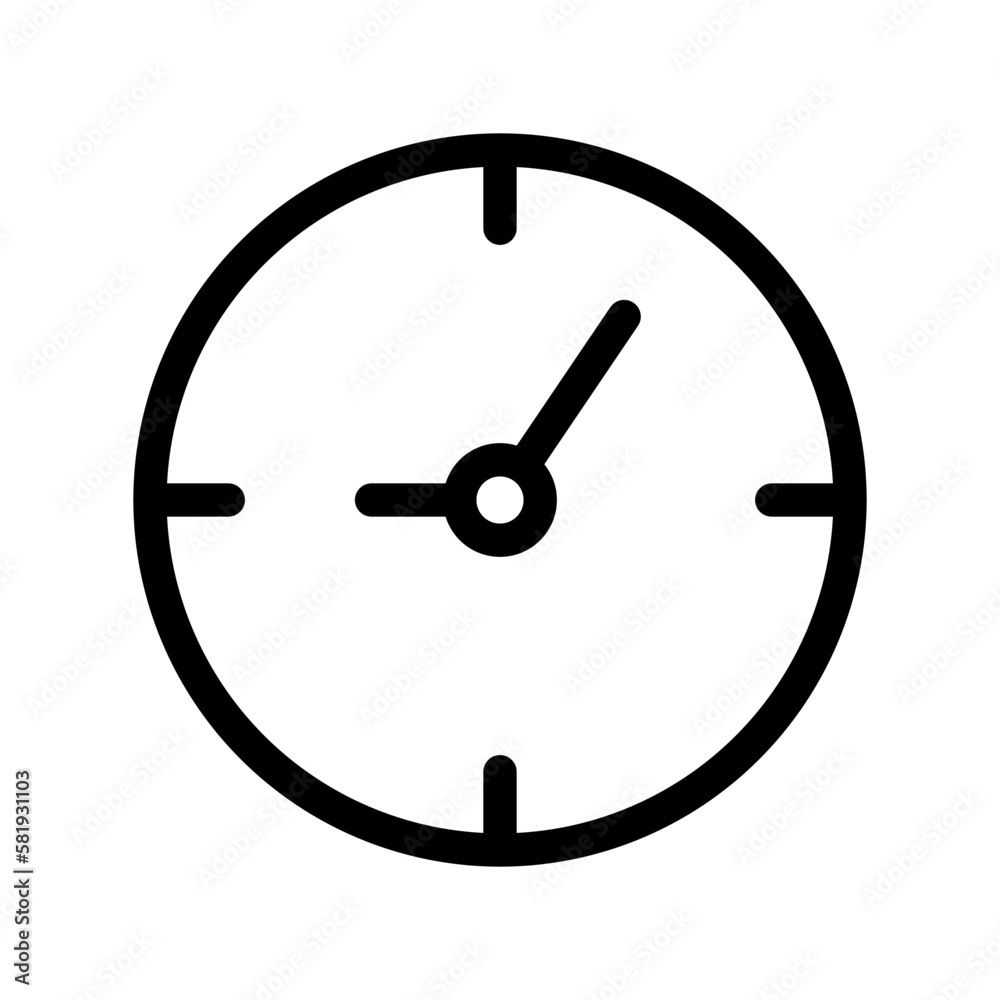 Clock icon in trendy flat style isolated on background. Clock icon page symbol for your web site design Clock icon logo, app, UI. Clock icon Vector illustration Clock icon in trendy flat style isolated on background. Clock icon page symbol for your web site design Clock icon logo, app, UI. Clock icon Vector illustration
