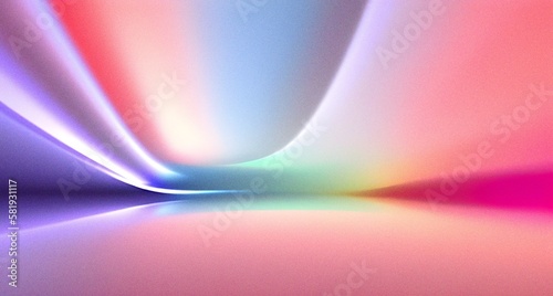 Grainy rainbow gradient background  blurry lights texture. Colorful digital grain soft noise effect pattern. Lo-fi multicolor vintage retro design  copy space