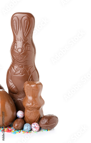 Chocolate easter bunnies an...