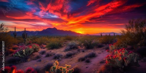Arizona sunset photo