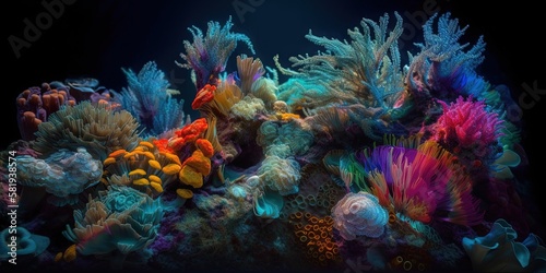 colorful coral reef © Brian