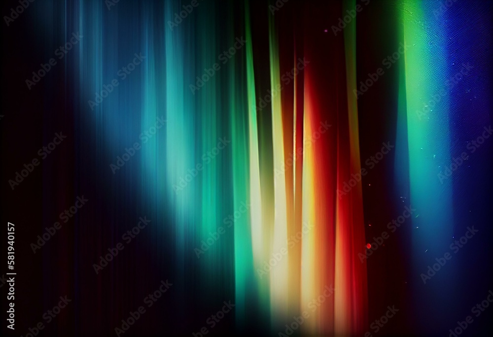  fading blurry colors on the dark background, grain, Generative AI