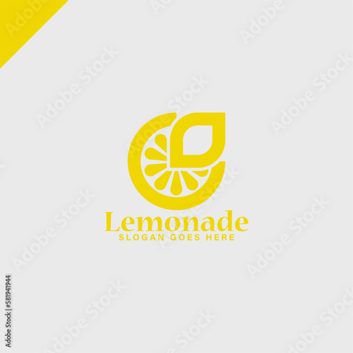 lemonade minimalist modern vector logo