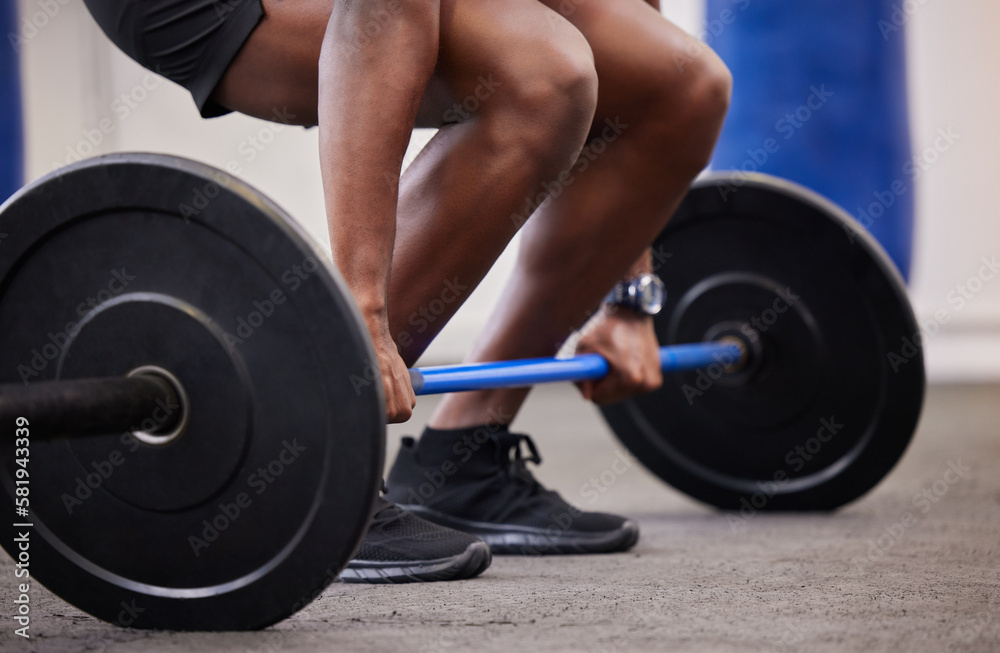 Black man hands, barbell and weights training of a bodybuilder in a fitness gym. Exercise, workout and muscle of a African athlete doing sports, power deadlift and hard challenge in a health club Black man hands, barbell and weights training of a bodybuilder in a fitness gym. Exercise, workout and muscle of a African athlete doing sports, power deadlift and hard challenge in a health club