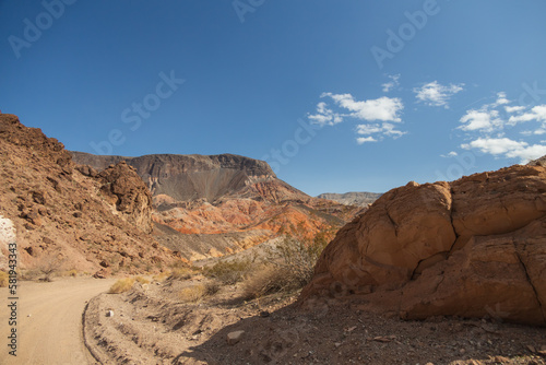 Dirt road at Lake Mead National Recreation Area  Nevada 