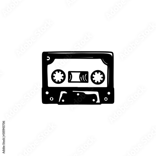 vintage cassette tapes concept vector illustration