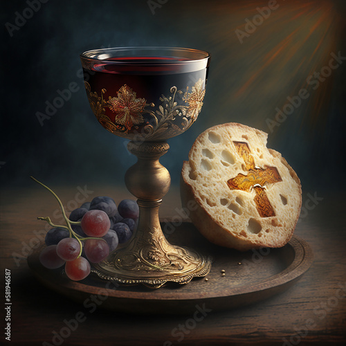 The Blood of Christ, Communion, Wine, generative AI