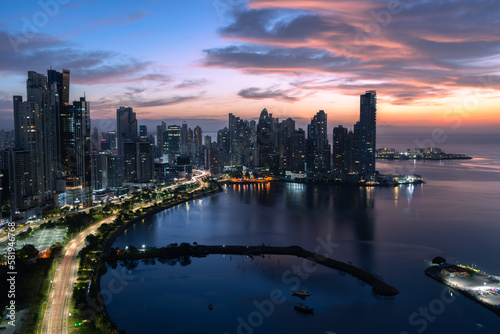 Panama City Panama, City Skyline, Avenida Balboa, Panama Canal © Sebastian
