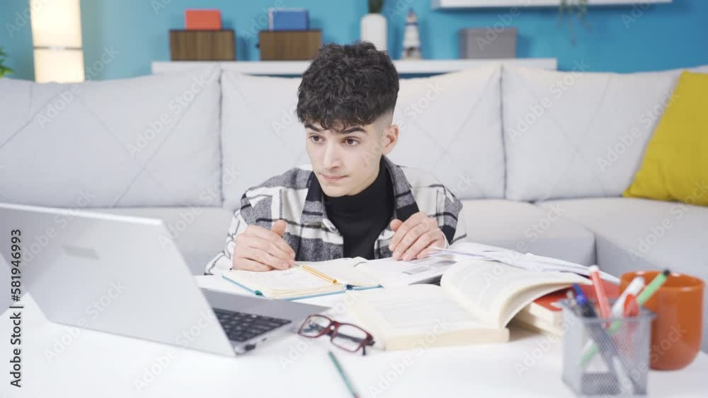 A college student who can hardly see without glasses wears glasses.
University student studying at home has difficulty seeing and therefore wears glasses. He relaxes and sees better.
A college student who can hardly see without glasses wears glasses.
University student studying at home has difficulty seeing and therefore wears glasses. He relaxes and sees better.