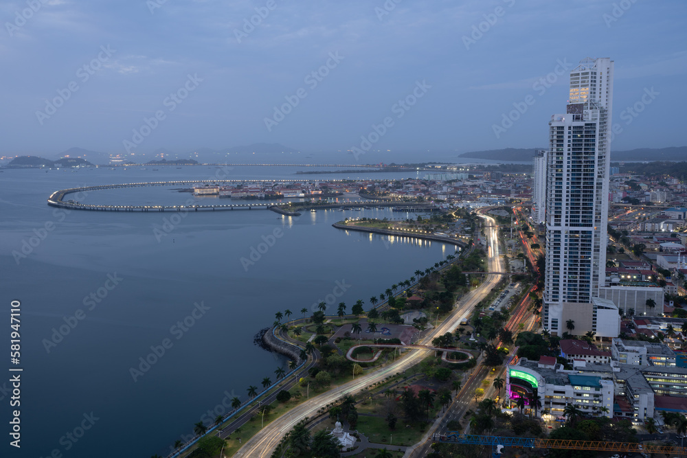 Panama City Panama, City Skyline, Avenida Balboa, Panama Canal