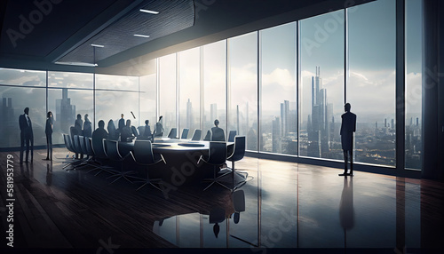 people in an office with large windows looking out onto the cityscapearrons com image courtesy from flickon