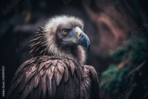 Portrait of a vulture - generative ai