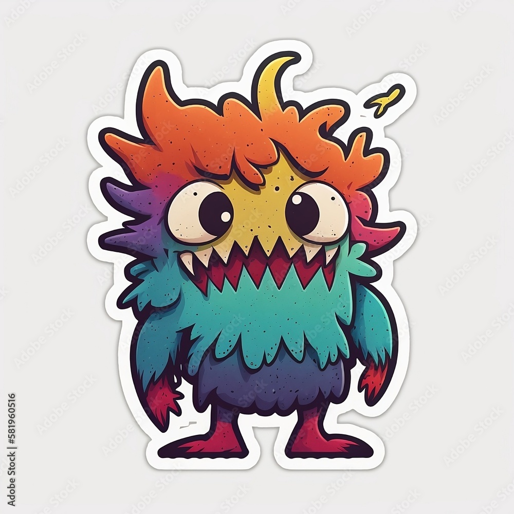 Psychic monster sticker 