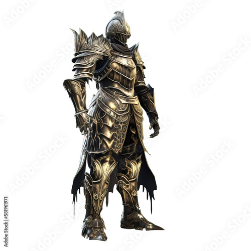 Fantasy hero in armor. sketch art for artist creativity and inspiration. generative AI	
