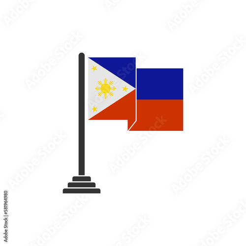 Philippines flags icon set, Philippines independence day icon set sign vector symbol