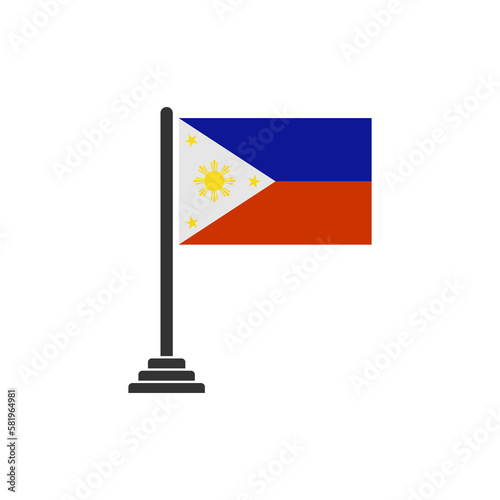 Philippines flags icon set, Philippines independence day icon set sign vector symbol
