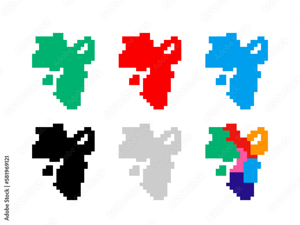 近畿地方 地図6カラー(スクエアドット③) 近畿地方 地図6カラー(スクエアドット③)