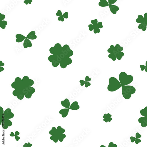 Seamless St. Patrick s Day pattern  transparent background  PNG illustration