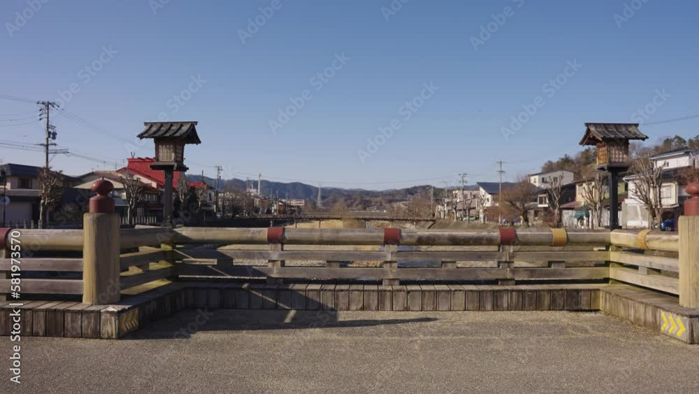 Old Takayama Bridge in Gifu Japan, Used for Festivals in The Summer Time