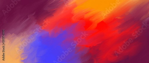 abstract colorful painting for banner and background