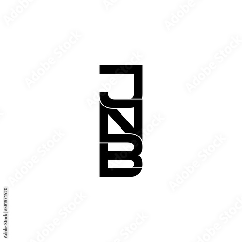 jnb typography letter monogram logo design © ahmad ayub prayitno