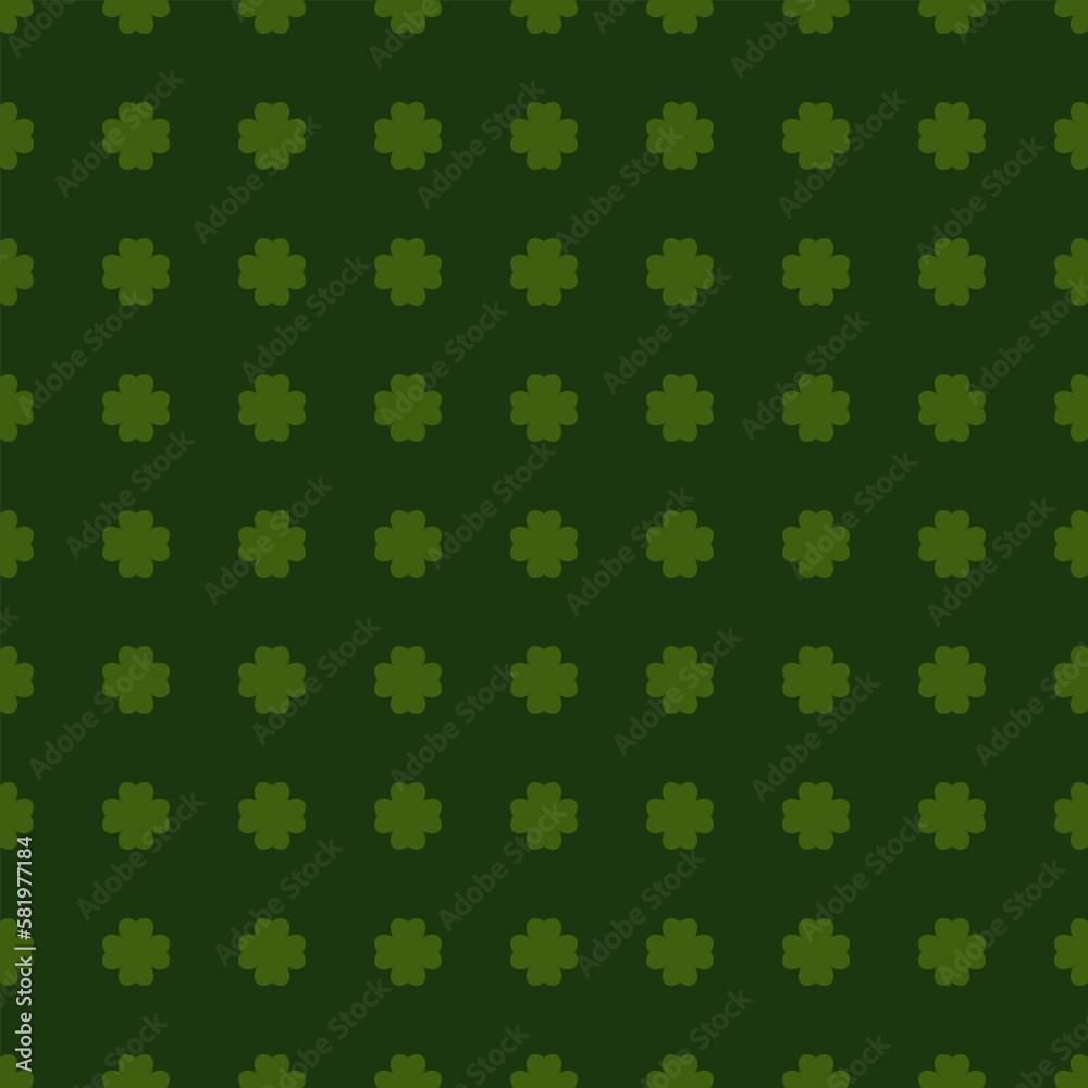 Green clover seamless pattern Green clover seamless pattern