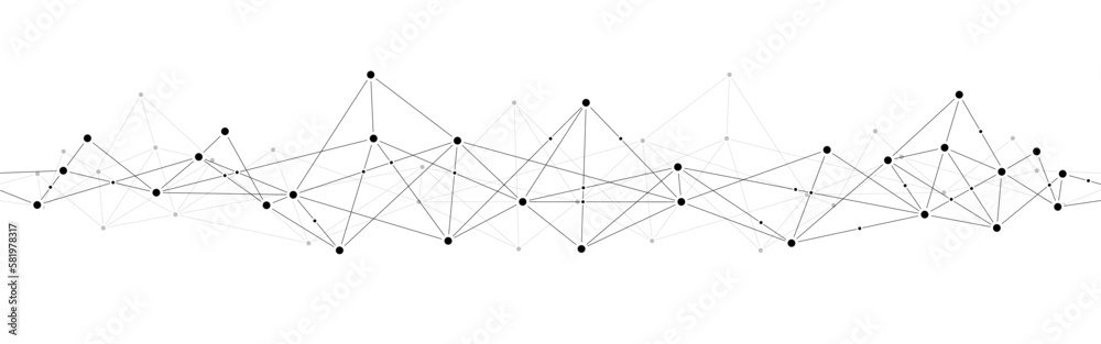 Triangle polygon data network technology connect lines and dots background template. Triangle polygon data network technology connect lines and dots background template.