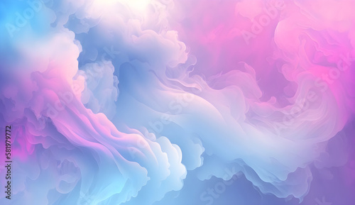 Pastel Color Abstract Gradient Background with Smoke Texture