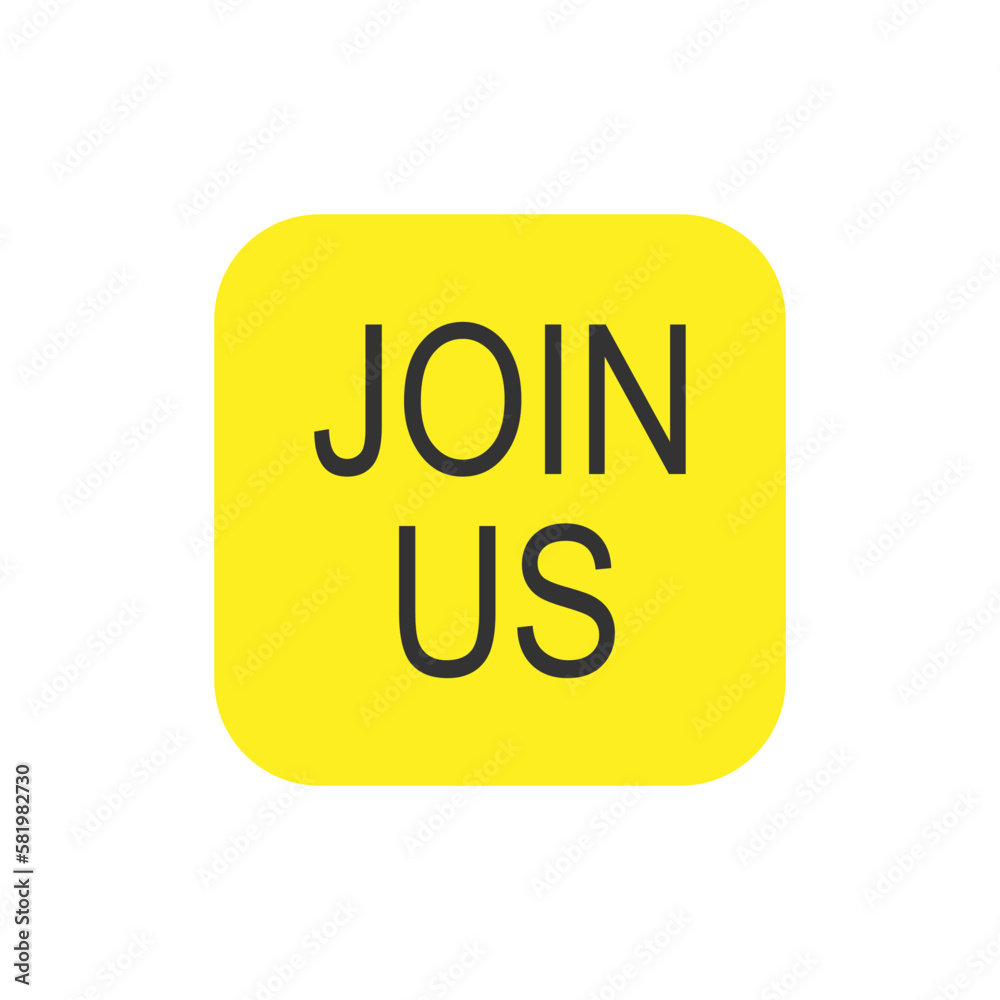 Join Us Icon - Vector Sign and Symbol for Design, Presentation, Website or Apps Elements. Join Us Icon - Vector Sign and Symbol for Design, Presentation, Website or Apps Elements.
