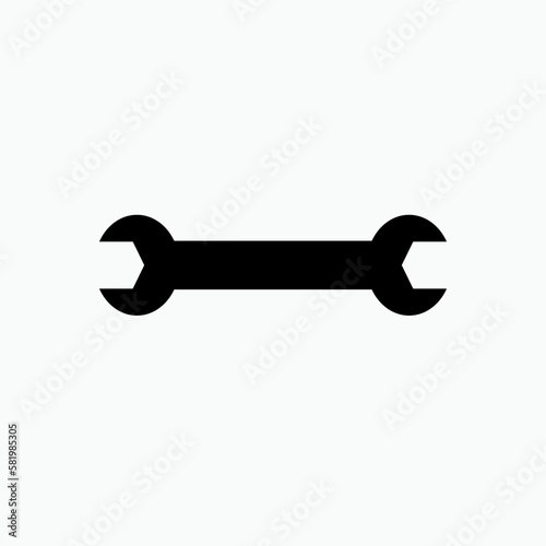 Wrench Icon - Vector, Repair Sign and Setting Symbol for Design, Presentation, Website or Apps Elements