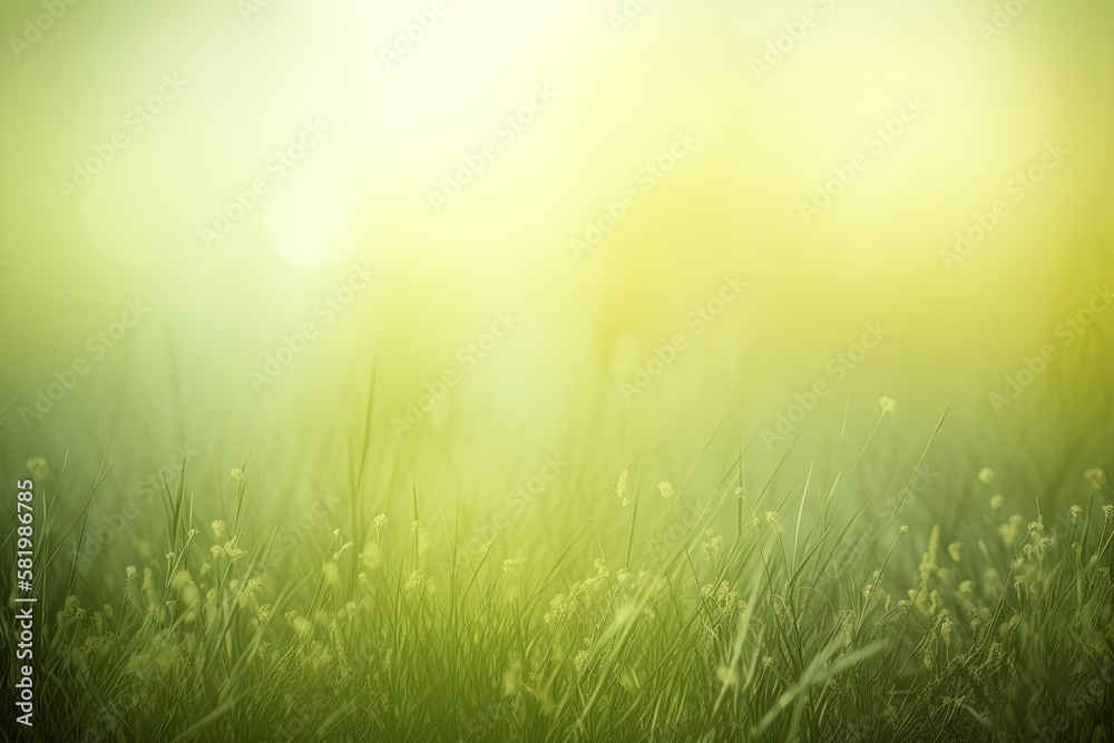 background with a greenish haze and sunshine. Generative AI background with a greenish haze and sunshine. Generative AI