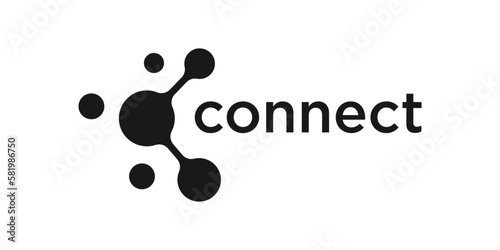 logo design connection simple icon vector illustration