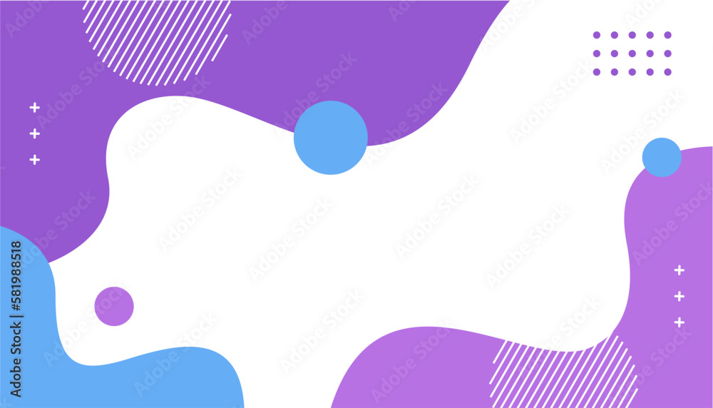 Simple background vector with purple and blue abstract shapes, used for Wallpaper, poster design, banners, templates and more