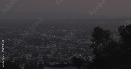 Central Los Angeles at Sunset