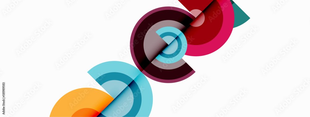 Circles with shadows trendy minimal geometric composition abstract background Circles with shadows trendy minimal geometric composition abstract background