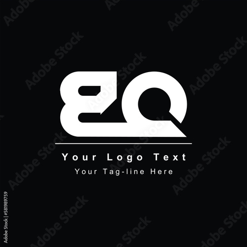 letter BQ or QB logo icon for business name