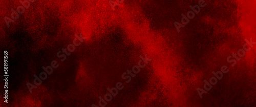 Red powder explosion cloud on black background. Freeze motion of red color dust particles splashing. animated graphic vintage background red and black powder in beige red tones.