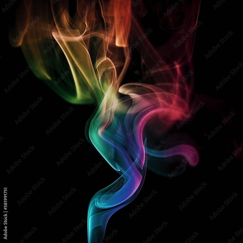 abstract colorful smoke